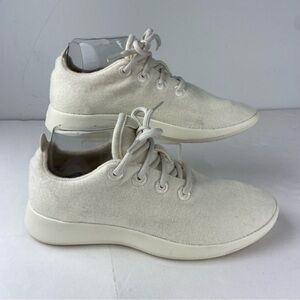Allbirds Womens 8 White Wool Runners Athletic Lace Up Shoe Everyday Sneaker